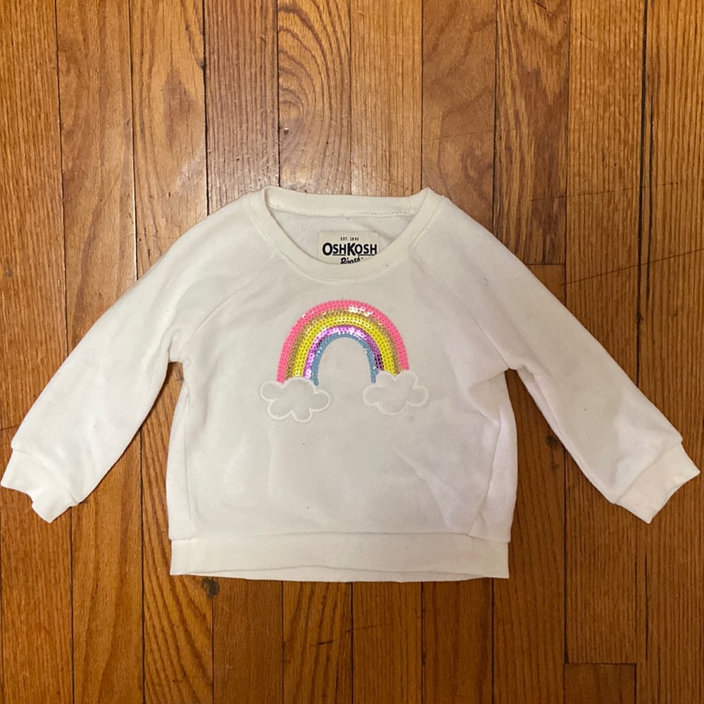 White plush sweater